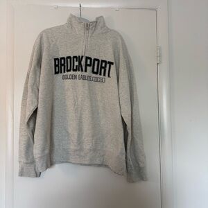 Brockport College Heather Gray Quarter-Zip Sweatshirt
